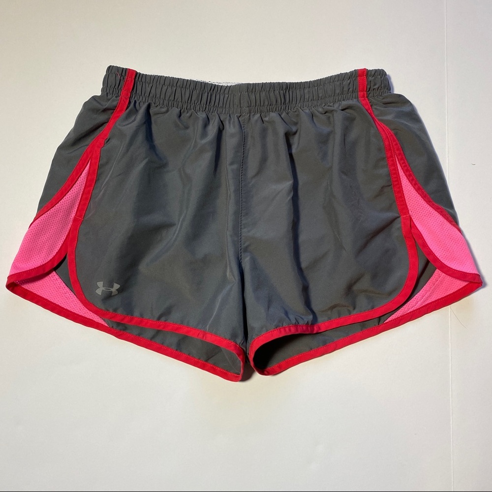 Under Armour Gray Pink Athletic Gym Shorts Size S Small